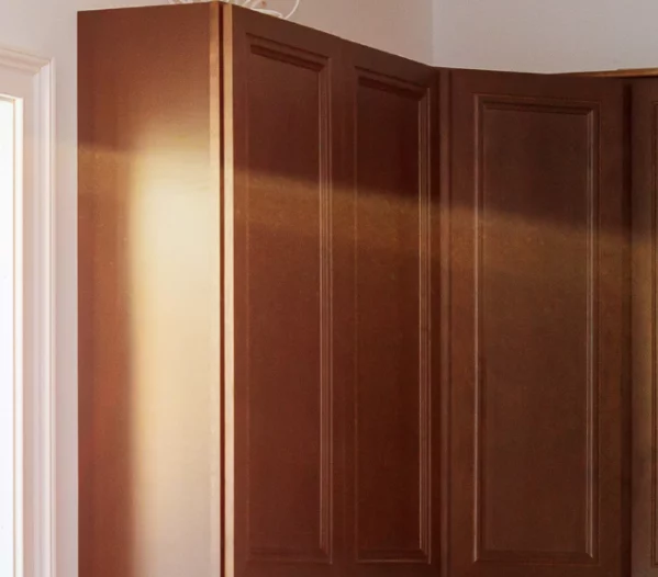 cabinets close up with sunlight